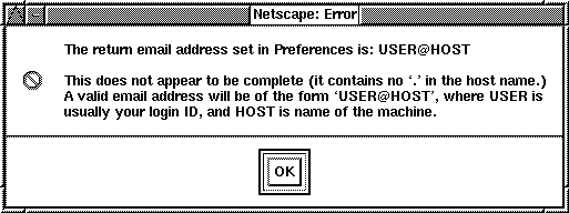 Netscape Error: USER@HOST